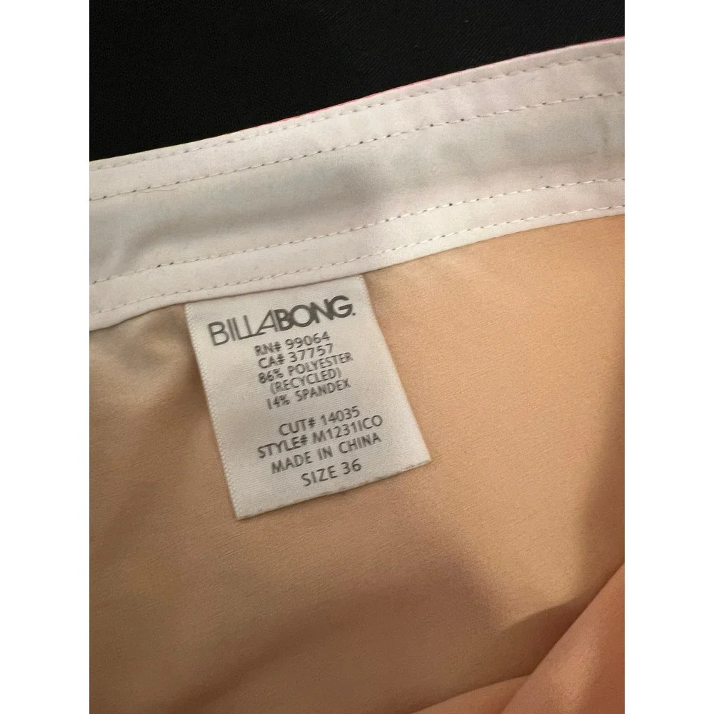 Billabong Platinum X PX3 Board Shorts Mens 36 Neon Orange Yellow Pink Gradient